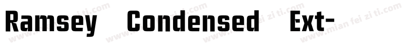 Ramsey Condensed Ext字体转换